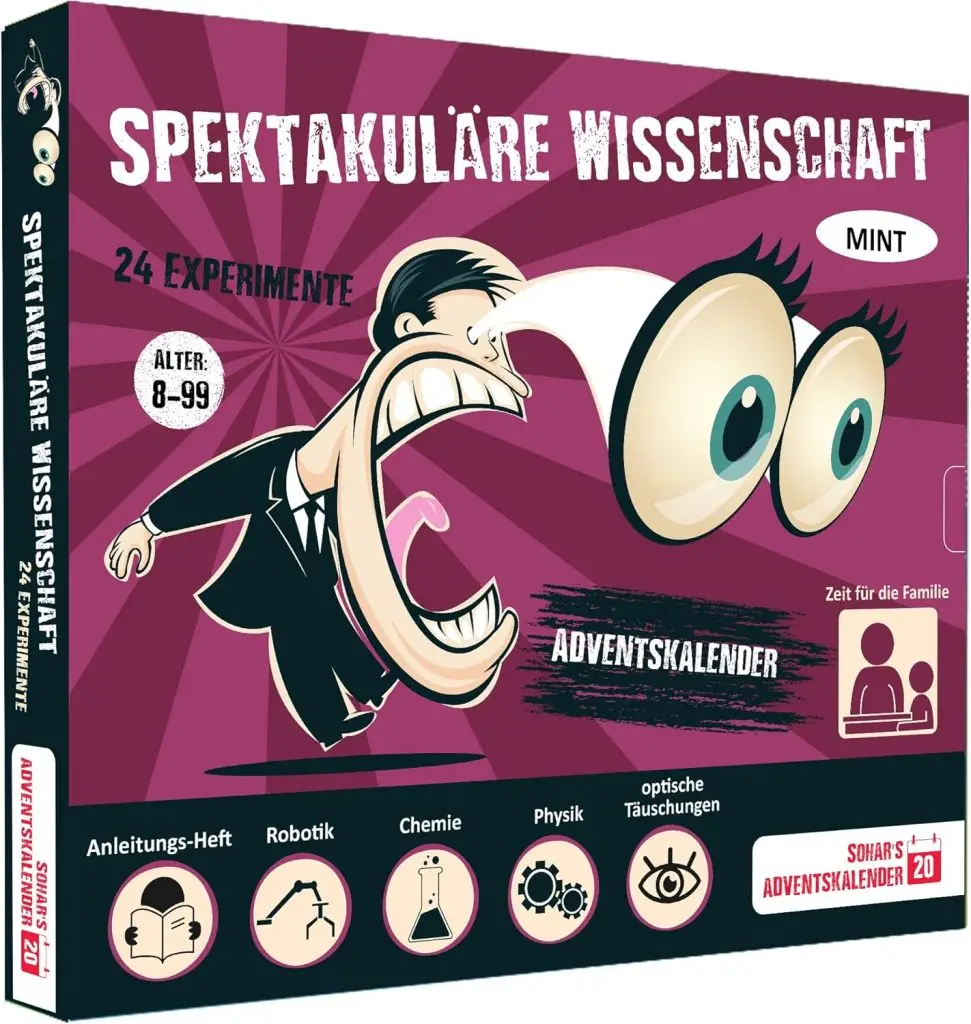 Geschenkideen Adventskalender Spektakuläre Wissenschaft