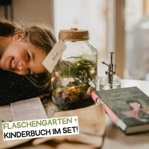 Geschenkidee für Kinder Flaschengarten